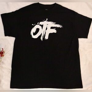 Lil Durk OTF (only the family) Black Graphic Tee with White Design NWOT